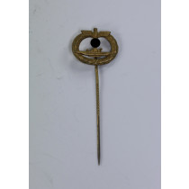 16 MM Miniatur U-Bootskriegsabzeichen 1939 (Buntmetall)