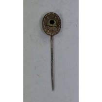 16 MM Miniatur Verwundetenabzeichen in Silber, Hst. L 54 (Schauerte & Höhfeld, Lüdenscheid)