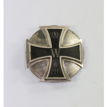 Eisernes Kreuz 1. Klasse 1914, Silber (800), an Scheibe