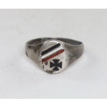 1. Weltkrieg, Patriotischer Ring, Silber 800