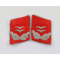 Luftwaffe, Paar Kragenspiegel für einen Oberleutnant der Flakartillerie