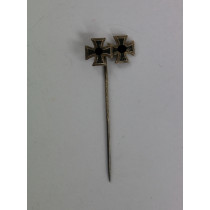 9 MM Miniatur Eisernes Kreuz 1. und 2. Klasse 1939, Eisen (!)