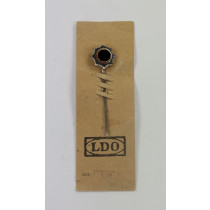  16 MM Miniatur Deutsches Kreuz in Gold, Hst. L/57 (Boerger & Co., Berlin), auf LDO Steckkarte L/57