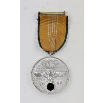  Deutsche Olympia Erinnerungsmedaille 1936, Für verdienstvolle Mitarbeit bei den Olympischen Spielen 1936