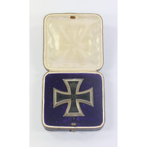  Eisernes Kreuz 1. Klasse 1914, Hst. G (Godet & Co., Berlin), im frühen Etui