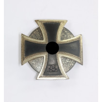  Eisernes Kreuz 1. Klasse 1939, Otto Schickle, Pforzheim, Scheibe und Mutter (!), einteilig (!), magnetisch
