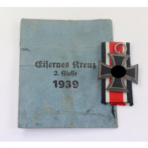  Eisernes Kreuz 2. Klasse 1939, in Verleihungstüte Hammer & Söhne, Geringswalde
