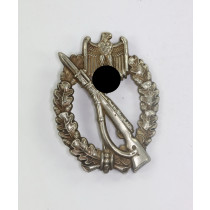  Infanterie Sturmabzeichen in Silber, E. Ferd Wiedmann, Frankfurt a. Main. Neusilber