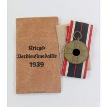  Kriegsverdienstmedaille, in Verleihungstüte Josef Feix Söhne Gablonz/Neiße
