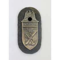  Narvikschild auf Luftwaffenstoff (!), Cupal (!) Typ 1 (!) C.E. Juncker, Berlin