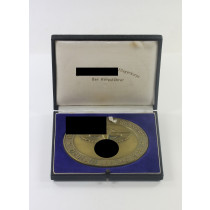  Nationalsozialistisches Fliegerkorps (NSFK), Plakette "Deutschlandflug 1938", mit Etui