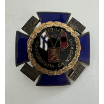  Nordfrontkreuz, 1941 - 42 (schwarz), Pohjoisrintama - Die Nortfront - Petsamo - Salls - Uhtua - Kiestinki - Hopeatakomooy
