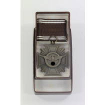  NSDAP Dienstauszeichnung in Bronze, im Etui RZM M1/120 (Wilhelm Deumer, Lüdenscheid)