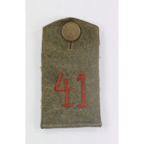  Preußen, 1. Weltkrieg, Schulterklappe Feldgrau für Mannschaften im Infanterie Regiment Nr. 41 - von Boyen (5. Ostpreußisches)