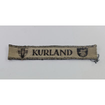  Ärmelband Kurland, Nessel Stoff, Obergefreiten Karl-Heinz Menke