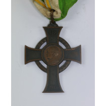  Sachsen, Kriegsverdienstkreuz Bronze 1915, Hst. S (Scharfenberg, Dresden)