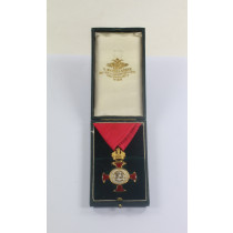Österreich (K.u.K.), Franz Joseph-Orden-Goldenes Verdienstkreuz mit der Krone, im Etui
