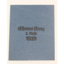  Verleihungstüte Eisernes Kreuz 2. Klasse 1939, Carl Forster & Graf Schwäbisch Gmünd