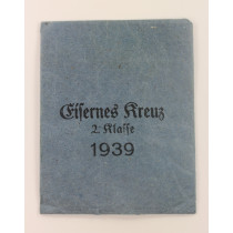  Verleihungstüte Eisernes Kreuz 2. Klasse 1939, J.H. Hammer & Söhne, Geringswalde
