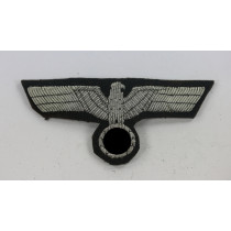  Wehrmacht Heer, Brustadler für Offiziere Panzertruppe (handgestickt)