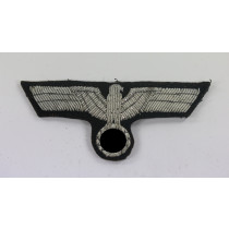  Wehrmacht Heer, Brustadler für Offiziere Panzertruppe (handgestickt)