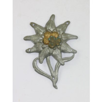  Wehrmacht Heer, Edelweiss Mützenabzeichen Gebirgsjäger