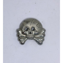  Wehrmacht Heer, Totenkopf Auflage für die Kragenspiegel der Panzertruppe
