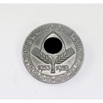 Abzeichen, Fünf Jahre Arbeitsgau VI Mecklenburg 1933 1938, Hst. Paulmann & Crone Lüdenscheid