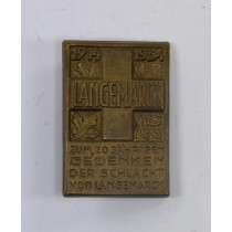 Abzeichen, Langemark 1914 1934 Zum 20jährigen Gedenken der Schlacht von Langemark