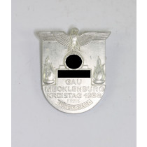 Abzeichen, NSDAP Gau Mecklenburg Kreistag 1938 Kreis Rostock Stadt, Hst. L. Chr. Lauer Nürnberg Berlin