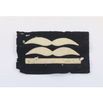 Luftwaffe, Rangabzeichen für den Fliegerschutzanzug für einen Oberleutnant
