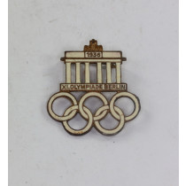  Abzeichen, XI. Olympiade Berlin 1936, Hst. HA (Hermann Aurich, Dresden)
