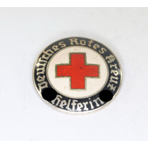 Deutsches Rotes Kreuz (DRK), Brosche für Helferin, Ges. Gesch. und Hersteller