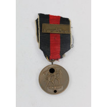 Anschlußmedaille Sudetenland (1. Oktober 1938), mit Spange Pragerburg