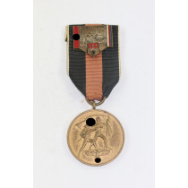  Anschlußmedaille Sudetenland (1. Oktober 1938), Pin Prag Praha