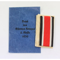 Band des Eisernen Kreuzes 2. Klass 1939, in Verleihunhstüte