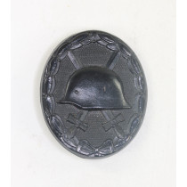 BRD, Verwundetenabzeichen in Schwarz, 1957 Variante, frühes Steinhauer & Lück, Lüdenscheid