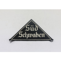 Bund Deutscher Mädel (BDM), Gebietsdreieck "Süd Schwaben", mit RZM Etikette