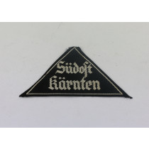 Bund Deutscher Mädel (BDM), Gebietsdreieck "Südost Kärnten", mit RZM Etikette