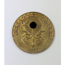  Deutsche Jägerschft (D.J.), Ehrenpreis in Gold 1935, Ges. Gesch.