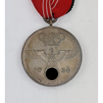 Deutsche Olympia-Erinnerungsmedaille 1936 - Für verdienstvolle Mitarbeit bei den Olympischen Spielen 1936