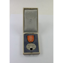 Deutsche Olympia-Erinnerungsmedaille 1936, im Etui