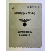 Deutsches Reich Umsiedler Ausweis
