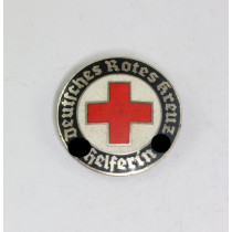 Deutsches Rotes Kreuz (DRK), Brosche für Helferin, Ges. Gesch. und Hersteller