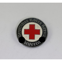  Deutsches Rotes Kreuz (DRK), Brosche für Helferin, Hst. GB, lackiert