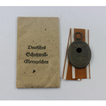  Deutsches Schutzwall-Ehrenzeichen, in Verleihungstüte Karl Poellath Schrobenhausen