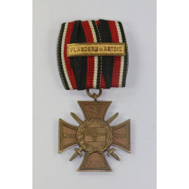 Ehren- und Erinnerungskreuz Marinekorps Flandern (Flandernkreuz), mit Gefechtsspange Flandern u. Artois, an Einzelspange