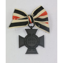 Ehrenkreuz für Hinterbliebene (Witwen und Waisen), Hst. 50 R.V. Pforzheim, an Schleife 