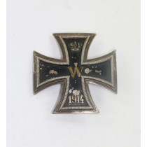 Eisernes Kreuz 1. Klasse 1914, 800 Silber, nicht magnetisch (!), B.H. Mayer, Pforzheim
