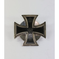 Eisernes Kreuz 1. Klasse 1914, Deutscher Offiziers Verein, an Scheibe und Mutter, Silber 800
